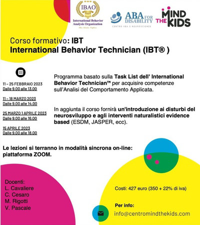 corso IBT 01 2023