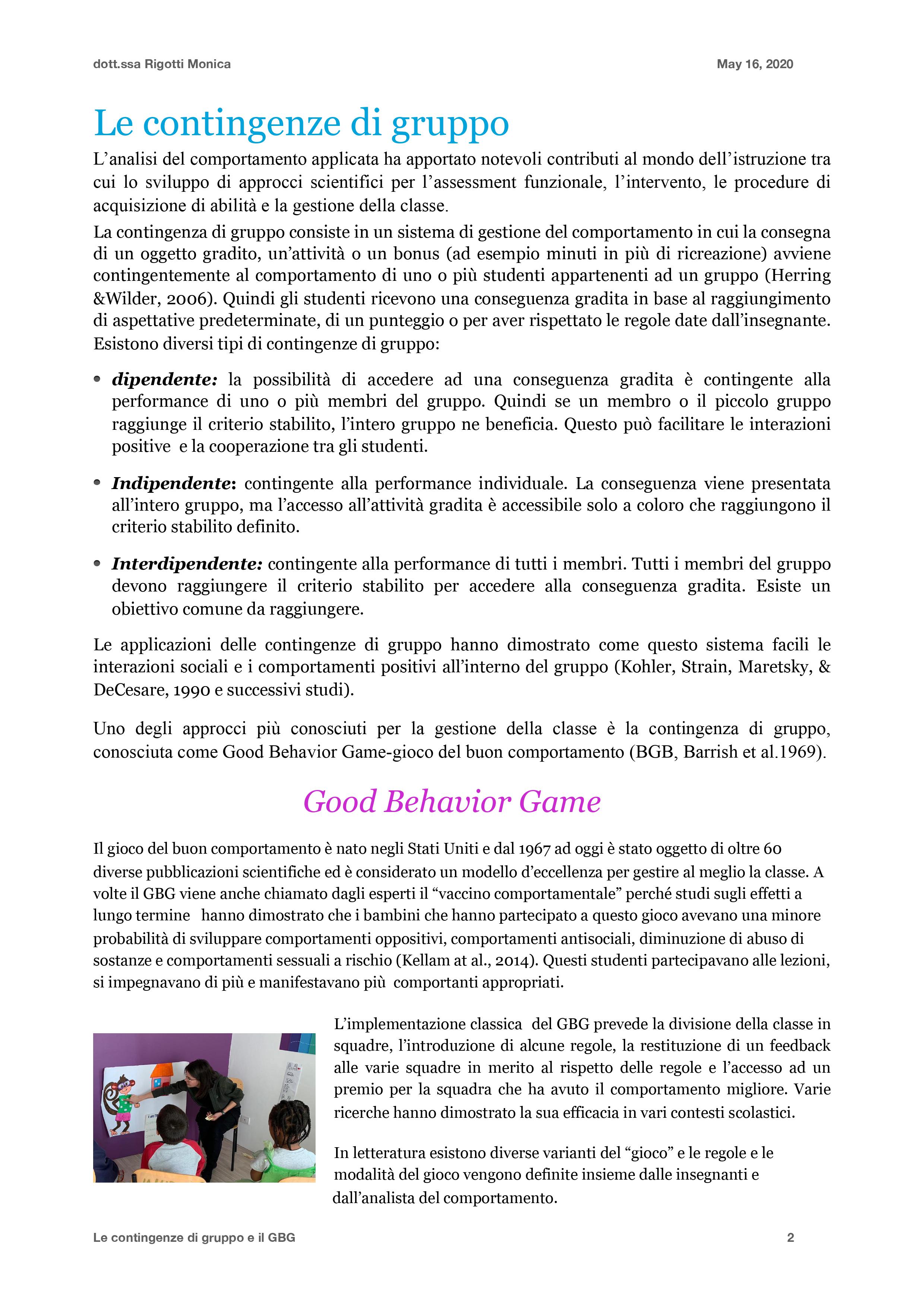 contingenze di grupo 002 articolo